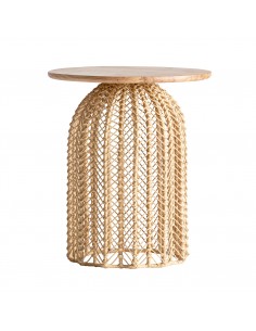 MESA AUXILIAR PLISSÉ RATTAN