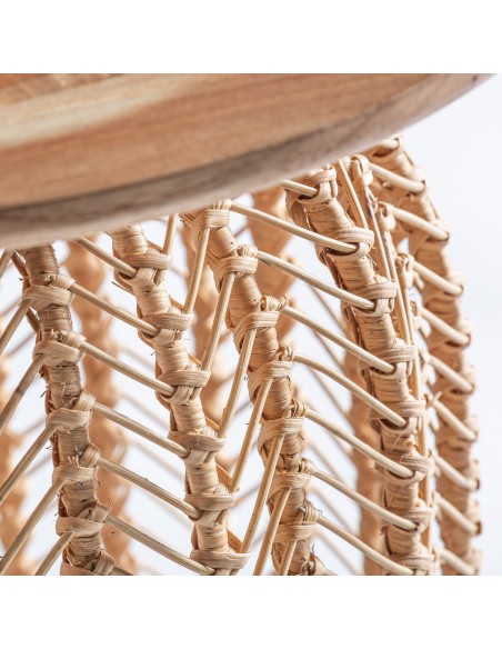 MESA AUXILIAR PLISSÉ RATTAN