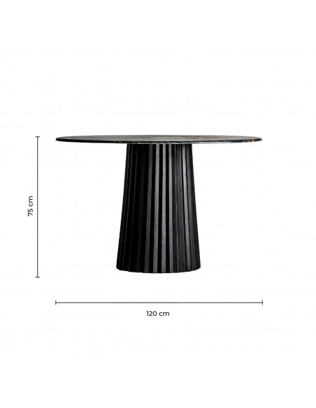 DINING TABLE PLISSÉ WOOD