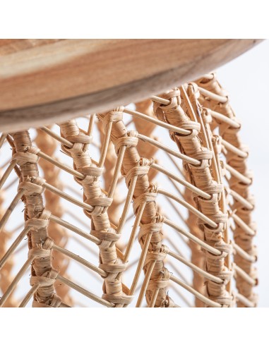 MESA COMEDOR PLISSÉ RATTAN