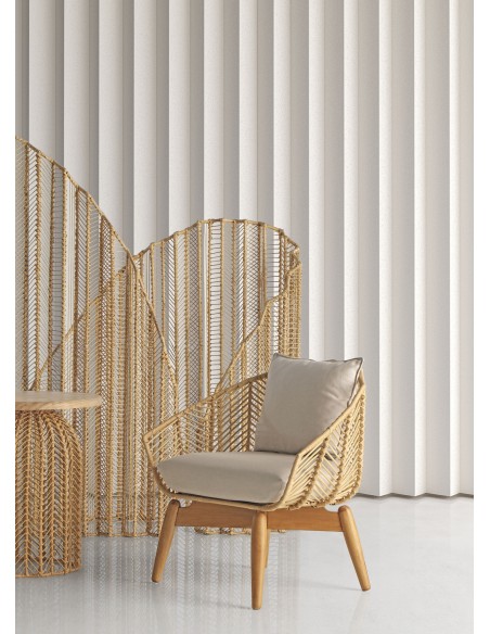 MESA COMEDOR PLISSÉ RATTAN