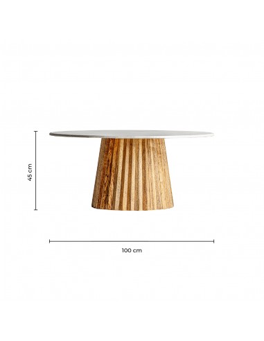 COFFEE TABLE PLISSÉ WOOD
