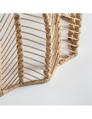 MESA DE CENTRO PLISSÉ RATTAN