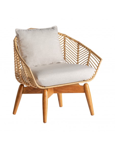 SILLÓN PLISSÉ RATTAN