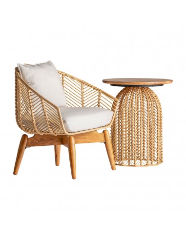 SILLÓN PLISSÉ RATTAN