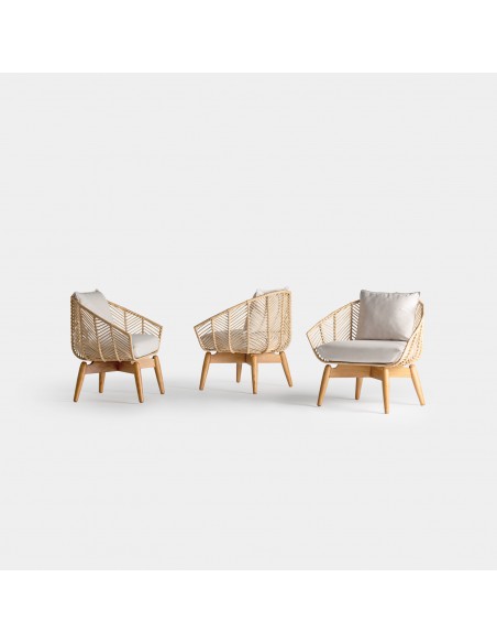 SILLÓN PLISSÉ RATTAN