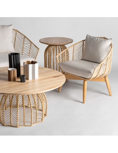 SOFÁ PLISSÉ RATTAN