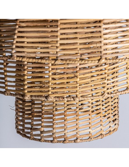 LÁMPARA DE TECHO PLISSÉ RATTAN