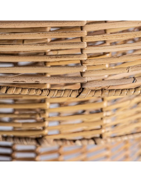 LÁMPARA DE TECHO PLISSÉ RATTAN