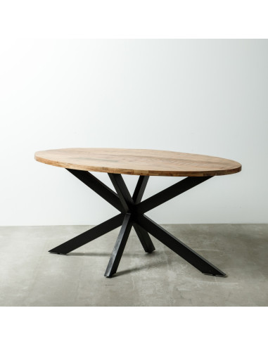 MESA COMEDOR MARRÓN-NEGRO...