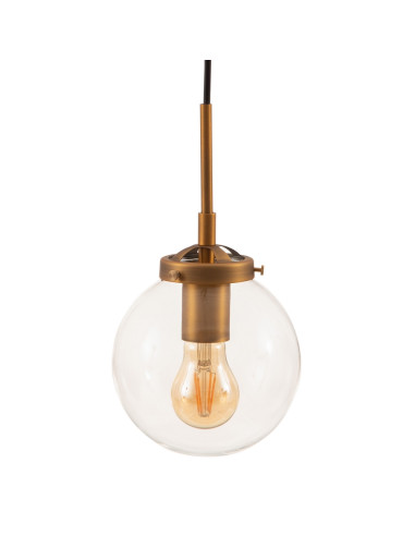 LÁMPARA TECHO ORO METAL-CRISTAL 15 X...