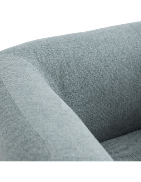 SILLÓN AZUL TEJIDO-MADERA SALÓN 81 X 73 X 70 CM