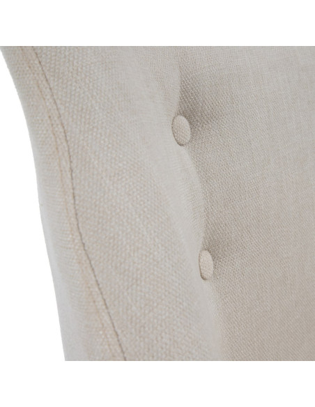 SILLÓN CREMA TEJIDO-MADERA SALÓN 67 X 67 X 81,50 CM