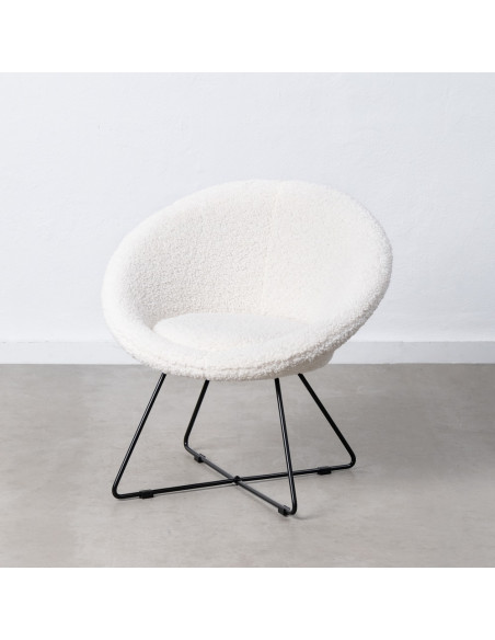 SILLA CRUDO TEJIDO-METAL 73 X 62 X 69 CM