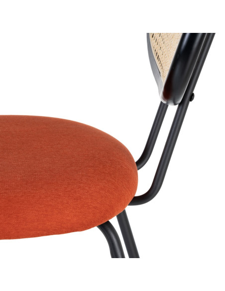 SILLA CALABAZA TEJIDO-METAL SALÓN 48 X 54 X 80 CM
