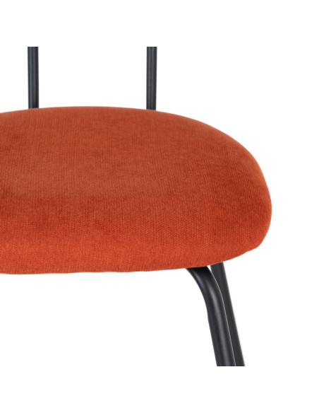 SILLA CALABAZA TEJIDO-METAL SALÓN 48 X 54 X 80 CM
