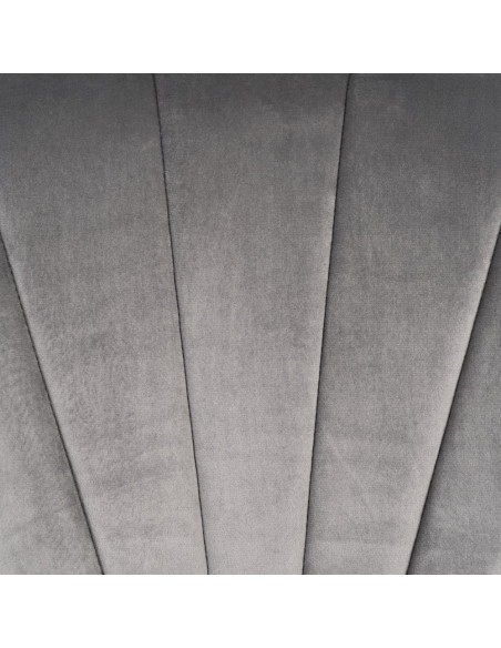 SILLA TERCIOPELO GRIS SALÓN 51 X 55 X 82 CM