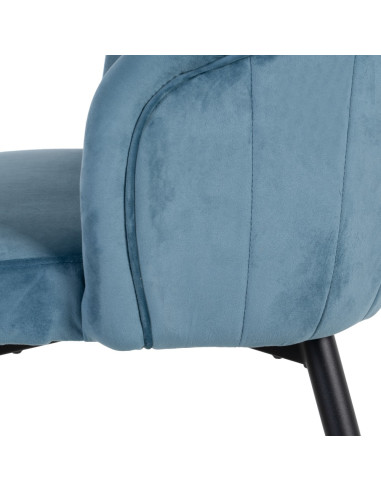 SILLA TERCIOPELO AZUL HIELO 56 X 57 X...