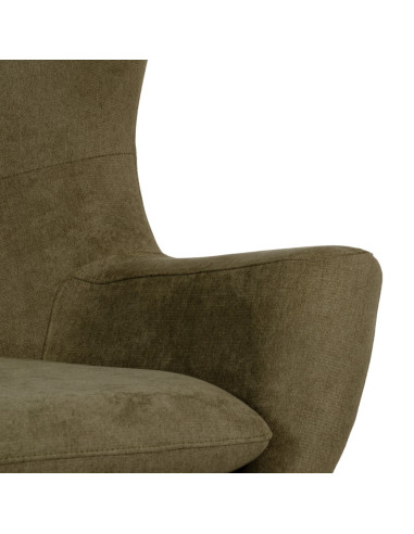 SILLÓN VERDE OLIVA TEJIDO-METAL SALÓN...