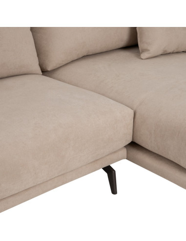 SOFÁ CHAISE LONGUE BEIGE GRISÁCEO 284...