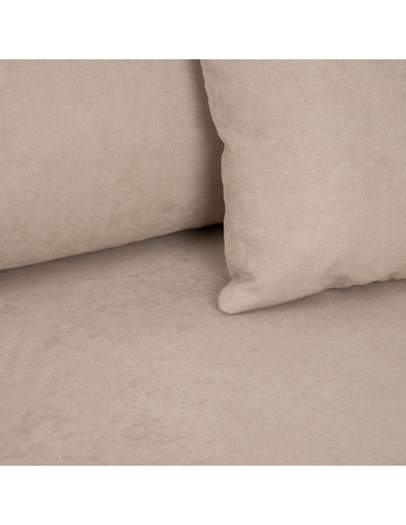 SOFÁ CHAISE LONGUE BEIGE GRISÁCEO 284 X 173 X 100 CM