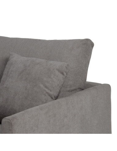 SOFÁ CHAISE LONGUE GRIS TEJIDO-METAL...