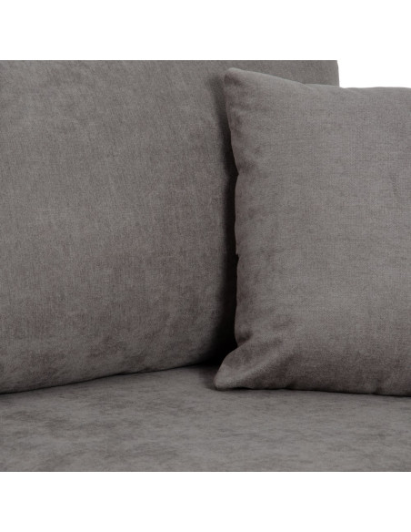 SOFÁ CHAISE LONGUE GRIS TEJIDO-METAL 284 X 173 X 100 CM