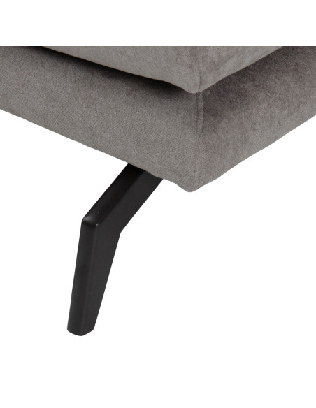 SOFÁ CHAISE LONGUE GRIS TEJIDO-METAL 284 X 173 X 100 CM