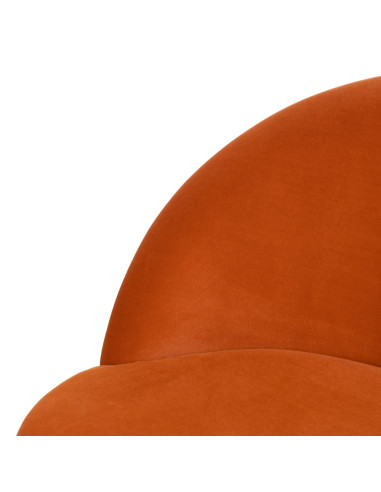 SILLÓN TERCIOPELO NARANJA...