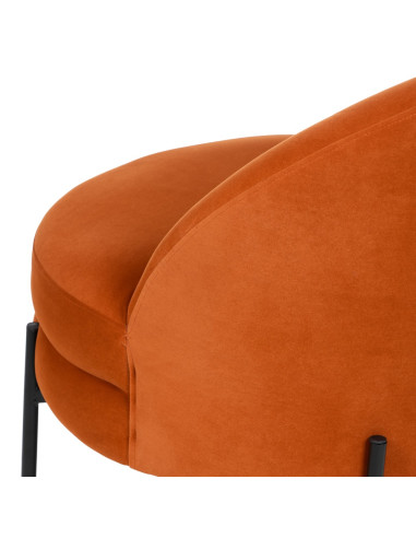 SILLÓN TERCIOPELO NARANJA...