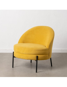 SILLÓN TERCIOPELO AMARILLO...