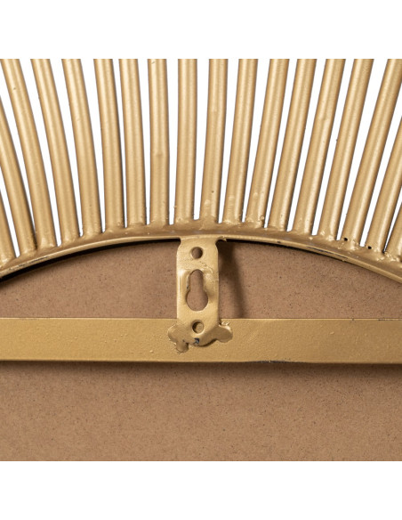 ESPEJO ORO METAL DECORACIÓN 80 X 6 X 80 CM