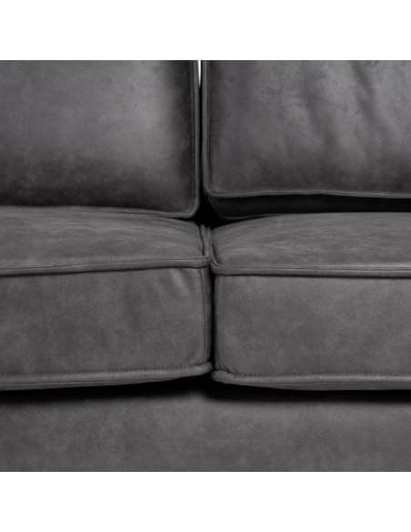 SOFÁ NEGRO SALÓN 212 X 89 X 86 CM