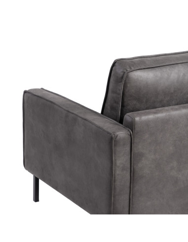 SOFÁ NEGRO SALÓN 212 X 89 X 86 CM