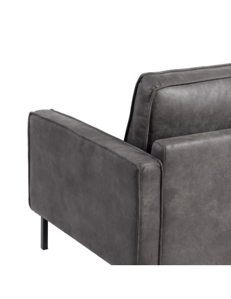 SOFÁ NEGRO SALÓN 212 X 89 X 86 CM