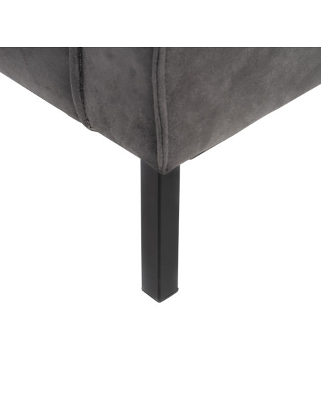 SOFÁ NEGRO SALÓN 212 X 89 X 86 CM