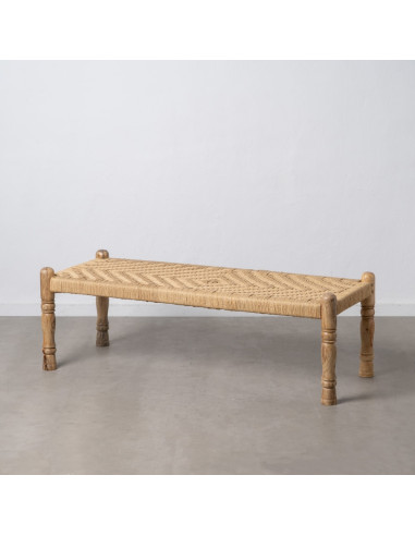 BANQUETA FIBRA NATURAL / MADERA SALÓN...
