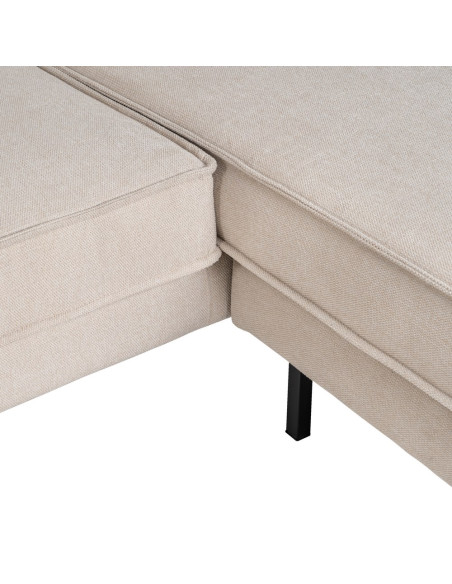 SOFÁ CHAISE LONGUE IZQ./DCHA. BEIGE 235 X 155 X 87 CM