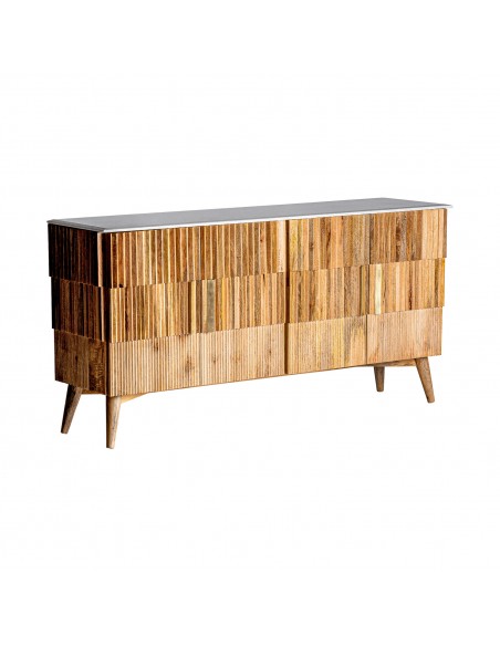 BUFFET PLISSÉ WOOD