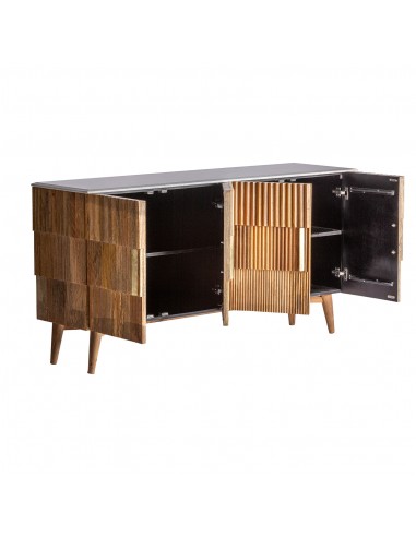 BUFFET PLISSÉ WOOD