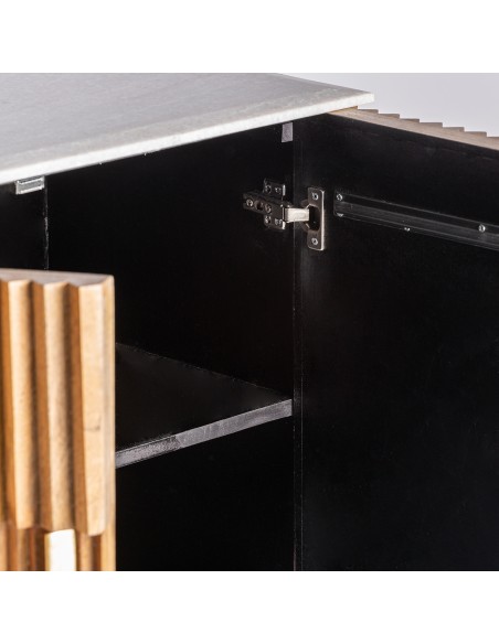 BUFFET PLISSÉ WOOD