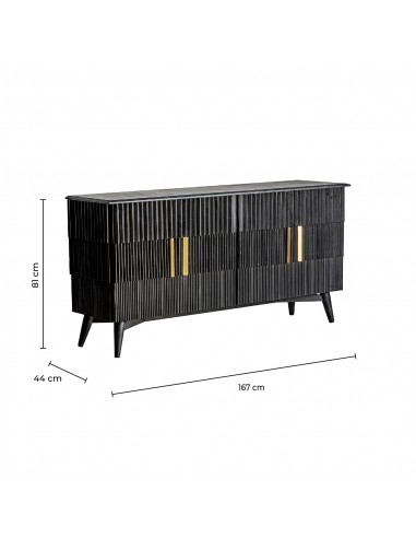 BUFFET PLISSÉ WOOD