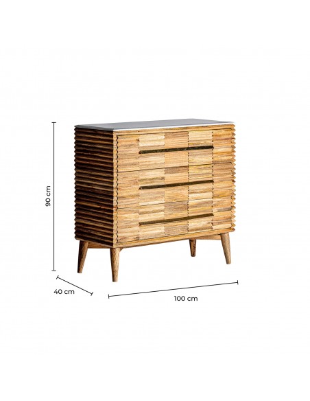CÓMODA PLISSÉ WOOD